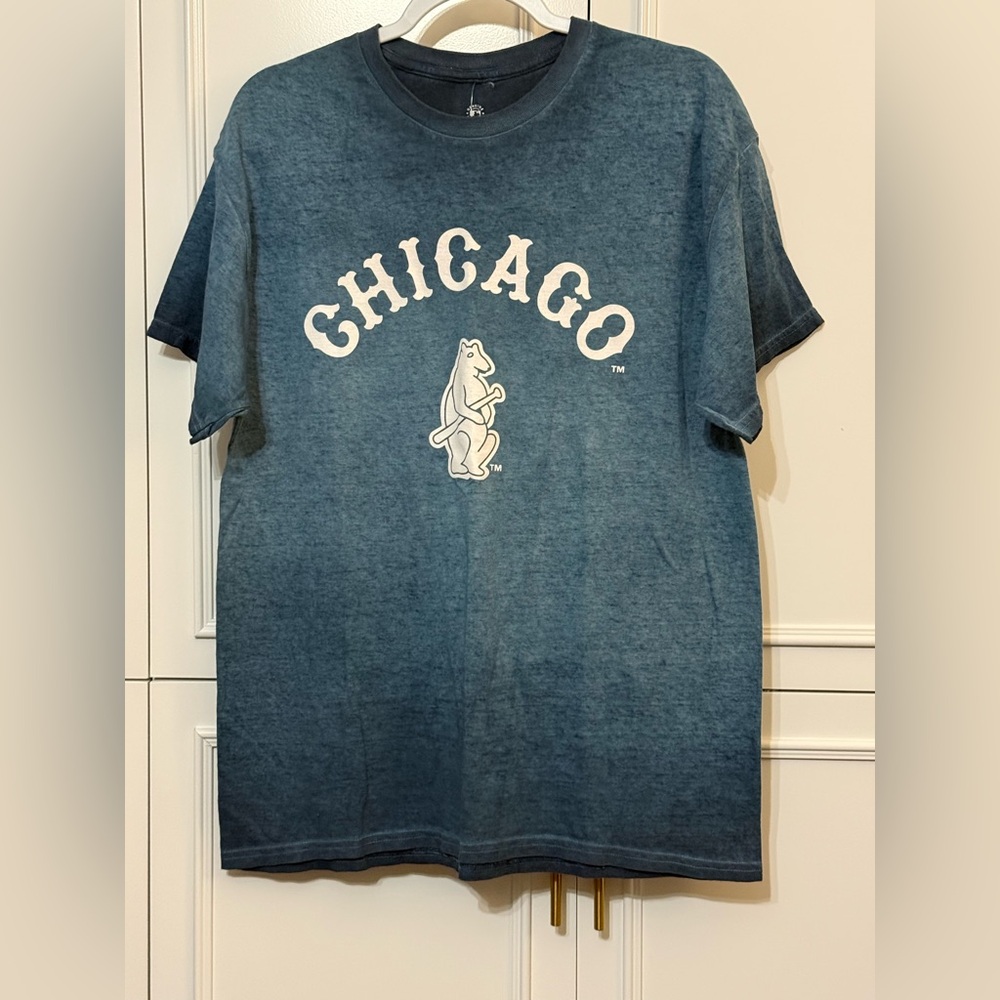 Leaving closet soon! Chicago Cubs Blue Cotton T-Shirt Men’s Size Large NWT